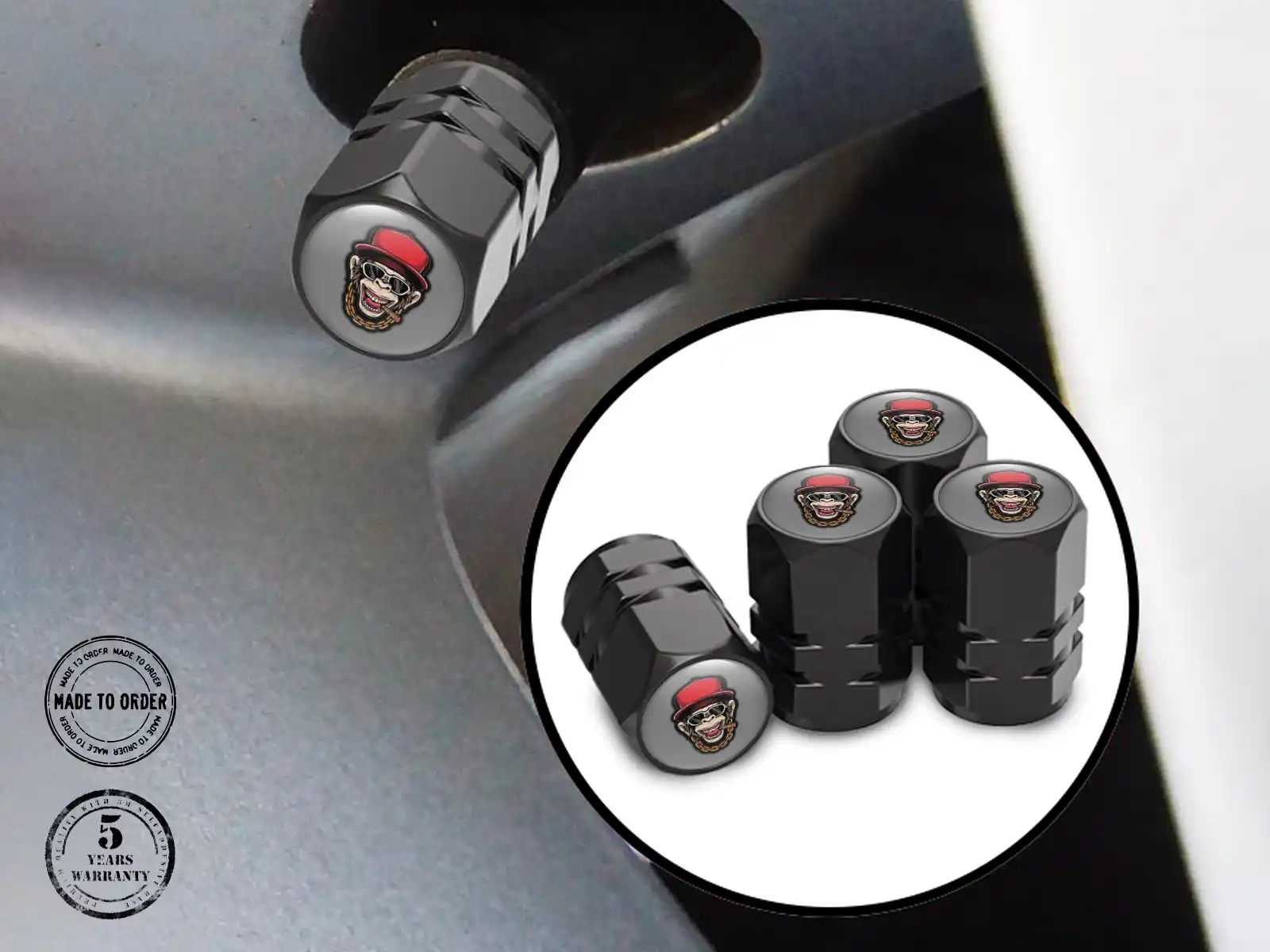 Tires Valve Caps Motorcycle Racing Style Pro